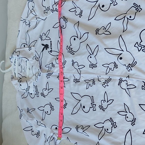 Playboy logo short sleeve button down shirt - Picture 5 of 7